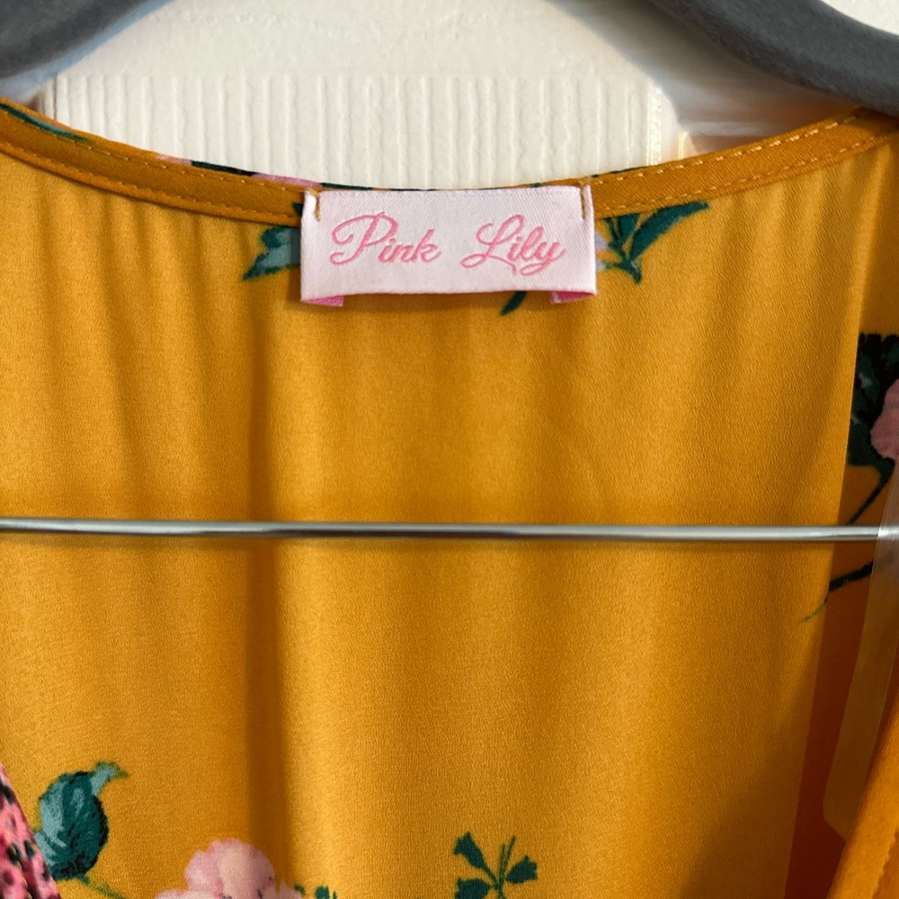 Pink Lily Floral Maxi - Picture 6 of 9